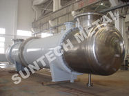 중국 PTA의 티타늄 Gr.2 냉각기의 화학 공정 장비를 위한 포탄 관 콘덴서 회사